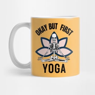 skeleton yoga Mug